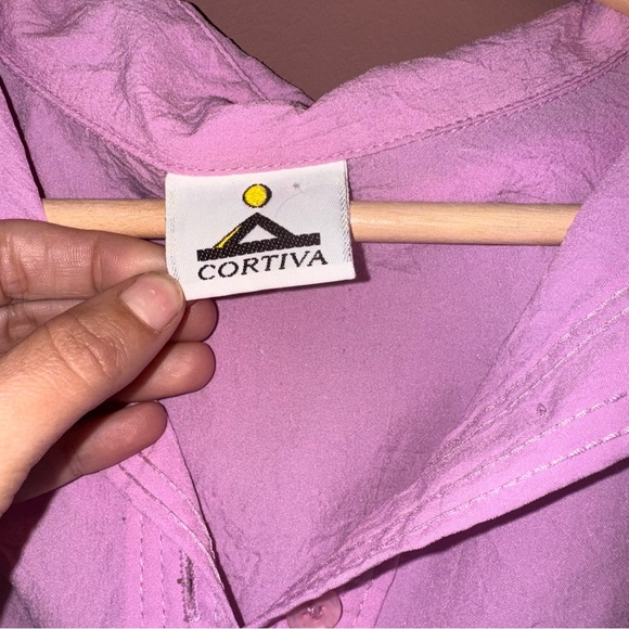 Colorful Pink and Purple Block Women's Top Size Small - Picture 2 of 5